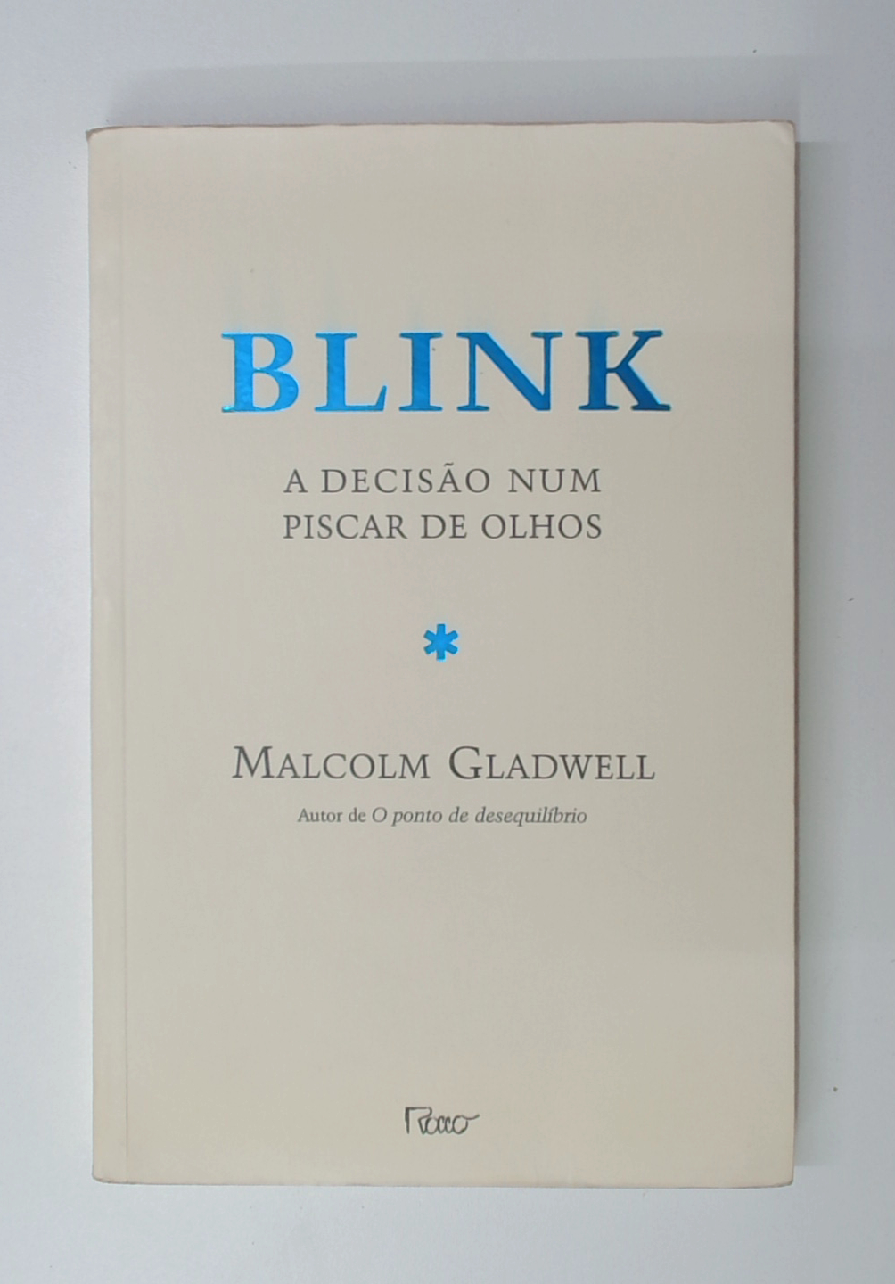 Capa do livro Blink: a Decisão Num Piscar de Olhos