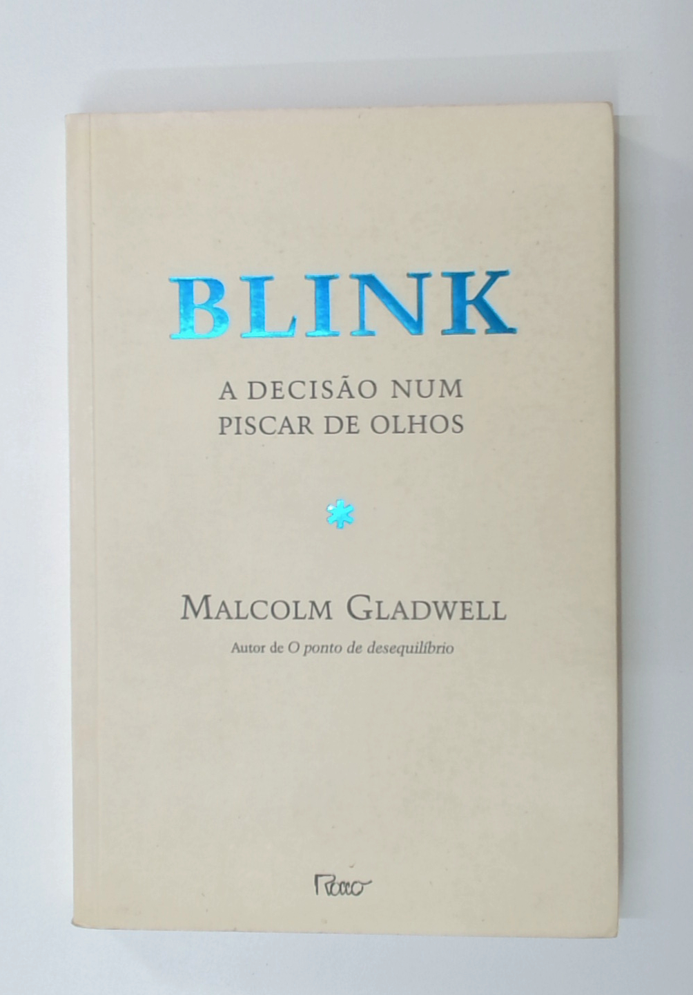 Capa do livro Blink: a Decisão Num Piscar de Olhos