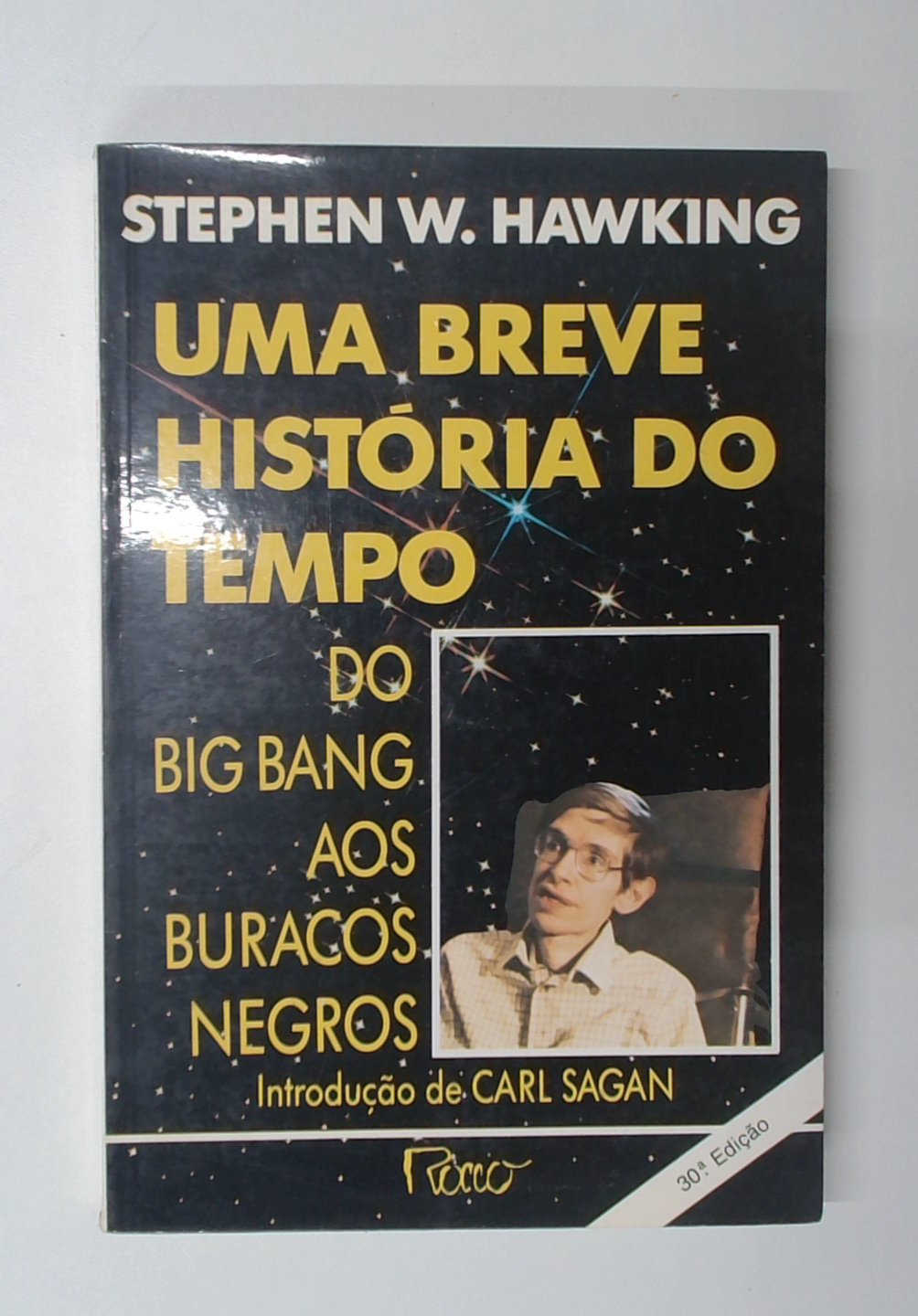 Capa do livro Uma Breve História do Tempo