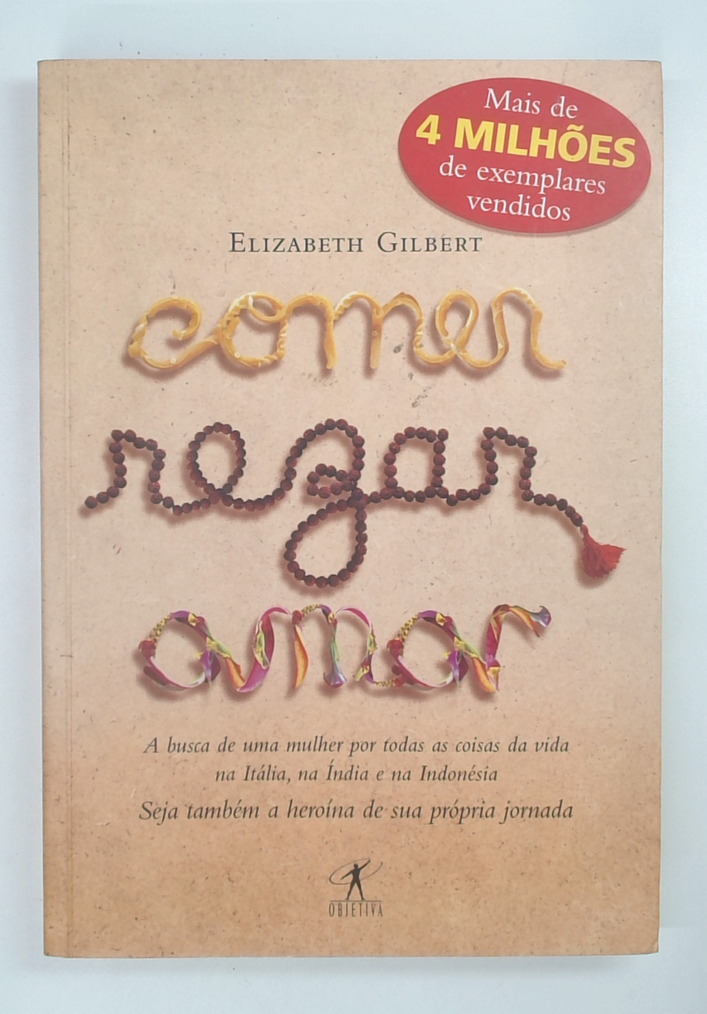 Capa do livro Comer, Rezar, Amar