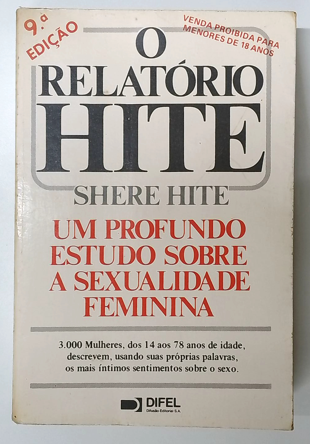 Capa do livro O Relatório Hite