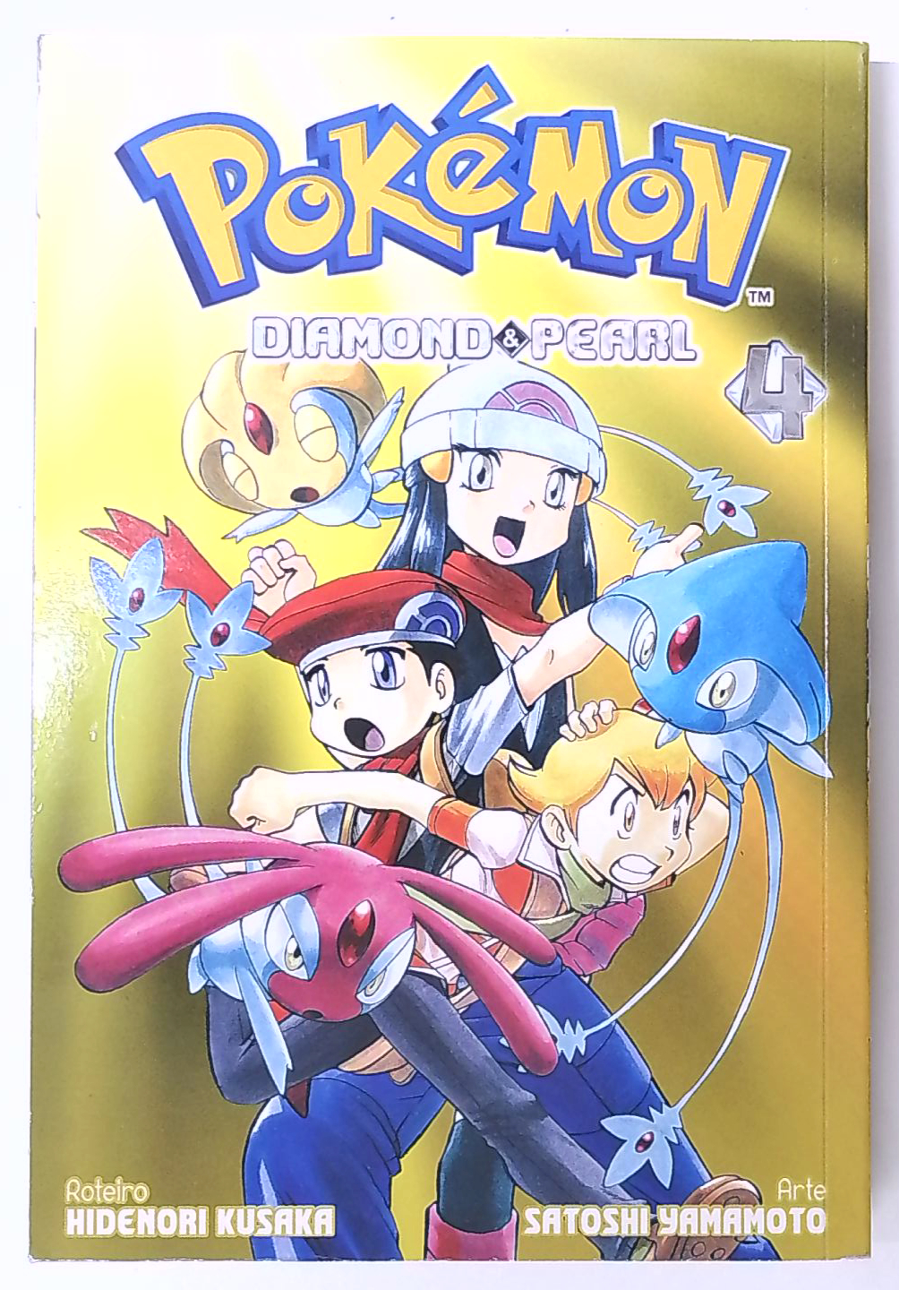 Capa do livro Pokémon Diamond & Pearl - Vol. 4