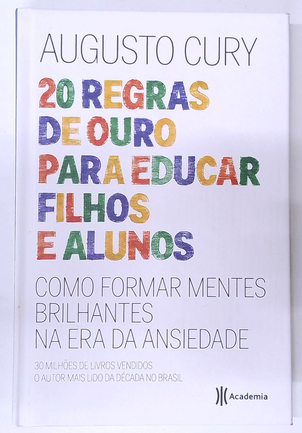 Capa do livro 20 Regras de Ouro para Educar Filhos e Alunos