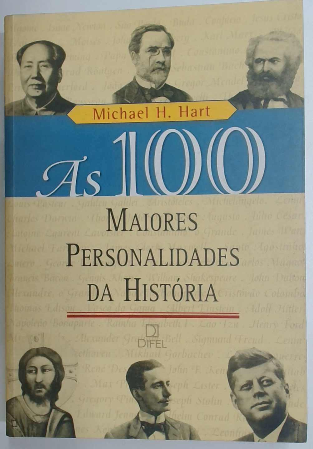 Capa do livro As 100 Maiores Personalidades da História