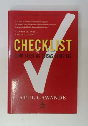 Capa do livro Checklist: Como Fazer as Coisas Benfeitas