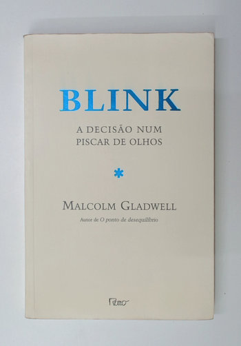 Capa do livro Blink: a Decisão Num Piscar de Olhos