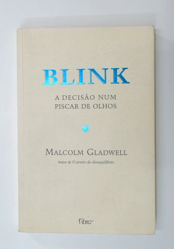 Capa do livro Blink: a Decisão Num Piscar de Olhos