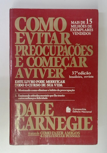 Capa do livro Como Evitar Preocupações e Começar a Viver