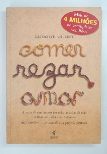 Capa do livro Comer, Rezar, Amar