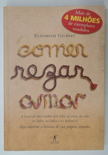 Capa do livro Comer, Rezar, Amar