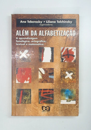 Capa do livro Além da Alfabetização