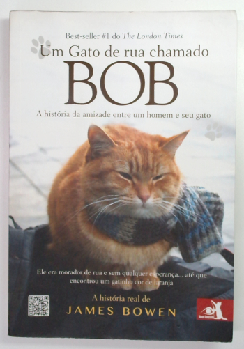Capa do livro Um Gato de Rua Chamado Bob