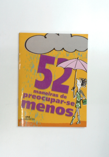 Capa do livro 52 Maneiras de Preocupar-se Menos