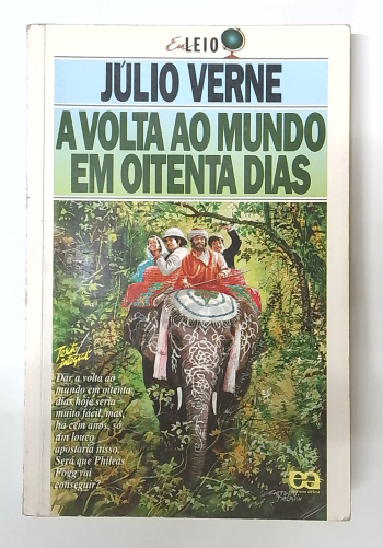 Capa do livro A Volta ao Mundo em Oitenta Dias