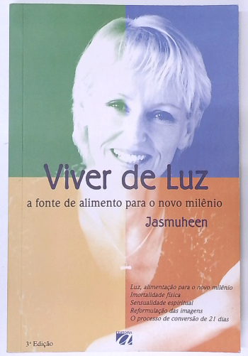 Capa do livro Viver de Luz - a Fonte de Alimento para o Novo Milênio
