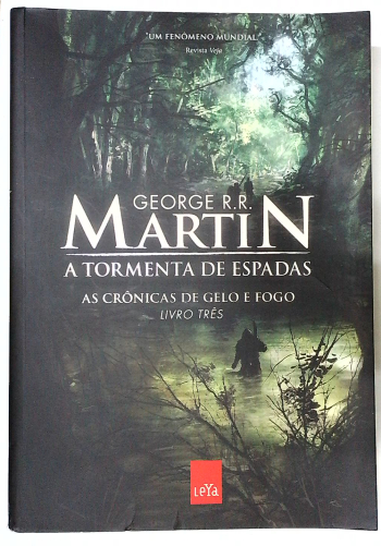 Capa do livro A Tormenta de Espadas - as Crônicas de Gelo e Fogo - Livro Três