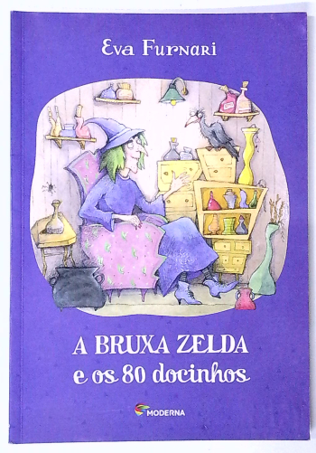 Capa do livro A Bruxa Zelda e os 80 Docinhos