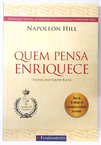 Capa do livro Quem Pensa Enriquece